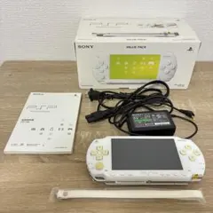 SONY PSP 本体 ホワイト 箱、ケース、ソフト2本付き - メルカリ