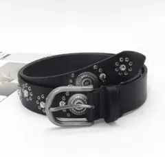 ウエスタンベルト スタッズ アメカジ 古着 ブラック 黒 ヴィンテージ y2k