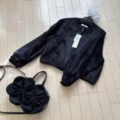 新品☆ブラック☆Radiateフェイクファーブルゾン定価２５０００円♡送料込み