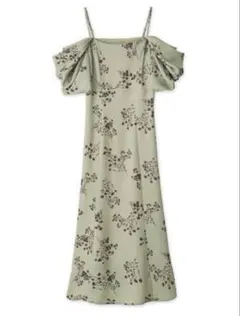 snidel オフショルシアーレイヤードデザインワンピース