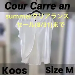 新品未使用タグ付】クールカレアン koos 総柄長袖ブラウス Lサイズ 
