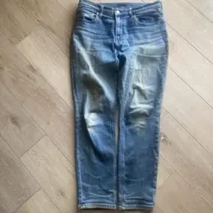 UNIQLO ユニクロ ライトブルー デニムパンツ ストレートカジュアル 古着