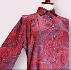 vintage ヴィンテージ ワンピース ペイズリー レトロ USA 海外古着のサムネイル