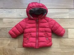Zara baby 赤いキルティングアウター（フード付き）