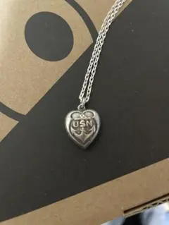 40s　スウィートハートジュエリー　WW2　シルバー チャーム　USN 軍　★