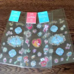 白鳥 ガーリー ぷっくりシール 3枚セット販売