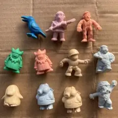 希少　レトロ 消しゴムフィギュア 11体セット いっき　プーヤン等　ファミコン