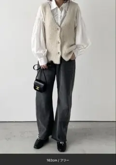 ラメ　ニットベスト