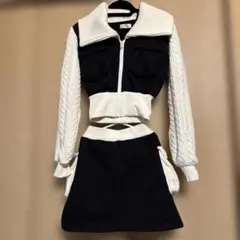 Darich ダーリッチ ニットコンビスウェットセットアップ