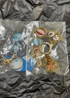 4 パパンダ パンちゃん トラちゃん 2個セット ゆらゆら3連キーホルダー