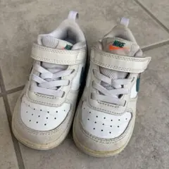 NIKE ナイキ コートボロー キッズ スニーカー 13cm ホワイト グリーン