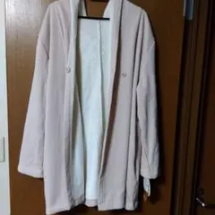 ピンク フリース ロングジャケット