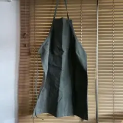 ビンテージテントファブリックテント　 リサイクル素材 ダークグリーンエプロン