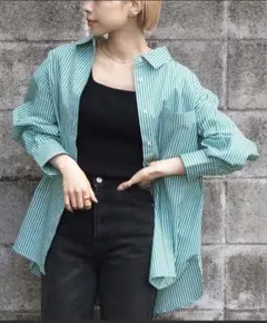 tiptop ストライプビックシャツ