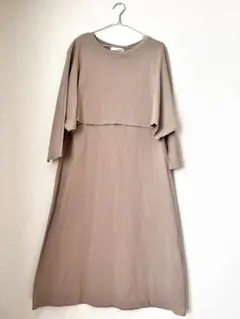 SHOO-la-RUE ベージュ ワンピース　ドルマンスリーブ　春　夏