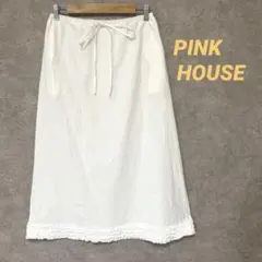 PINK HOUSE ピンクハウス ペチコート ロングスカート ピコフリル 白のサムネイル