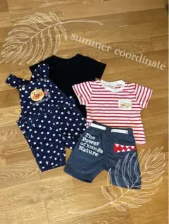 ベビー服　子供服　春夏コーディネートセット　2点まとめて