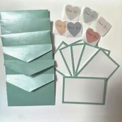 シンプル ミニカード＆封筒セット①