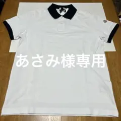 新品同様☆ モンクレール エンボスロゴ ポロシャツ S ホワイト 5S531 