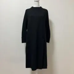 ユキコキミジマ　上品　黒　ブラック　ロングワンピース　春　ワンピース　フォーマル