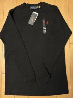 ポロラルフローレンブラック 長袖カットソーL