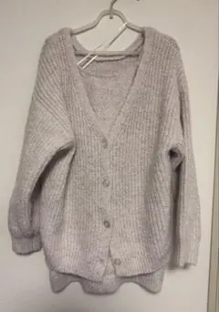 Heather MIXニットアンサンブルワンピース　ニットカーディガン