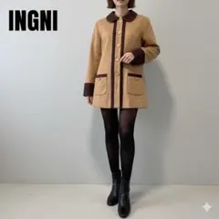 INGNI ベージュブラウン チェスターコート　冬素材　ロング丈　アウター