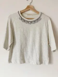 CROLLA♡クローラ♡ビジュー♡トップス♡Tシャツ/イエナ/アローズ/ザラ/