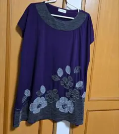 Ladies fashion ファインピース　チュニック　半袖　お花