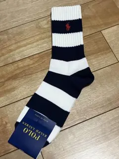 【正規品 日本製】ポロラルフローレン ストライプメンズソックス