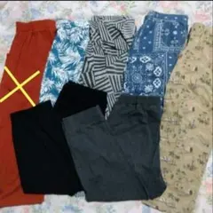【６枚セット】150サイズ デビロック 七分丈 サニエルパンツ 裾リブパンツ