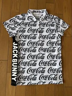 JACK BUNNY ジャックバニー コカコーラ 総柄 ポロシャツ 試着のみ S