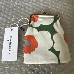 マリメッコ　marimekko がま口ポーチ　ウニッコ　新品　未使用
