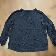 ユナイテッドアローズ　グリーンレーベルリラクシング　ドット柄ブラウス