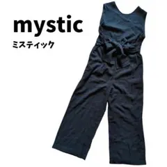 mystic オールインワン 黒 リボン付き サロペット ミスティック Sのサムネイル