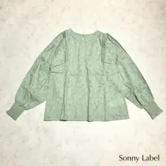 新品タグ付き Sonny Label ＊ ボタニカルコットンジャガードブラウス