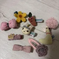 子供用ヘアクリップ数種類