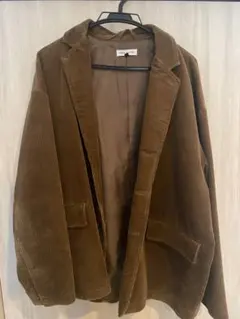 コーデュロイセットアップ　ブラウン