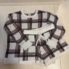 ジェラートピケ チェック柄パジャマセット
