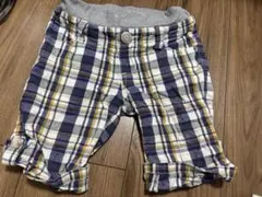 110cm チェック半ズボン