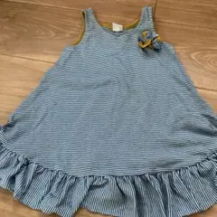 PETIT BATEAU ストライプ ノースリーブワンピース 3ans/95cm