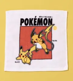 匿名配送 ポケモン 3coins ミニタオル(ピカチュウ・ライチュウ)スリコ