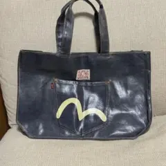 美品 EVISU カモメマーク バカボン デニム ショルダーバック - メルカリ