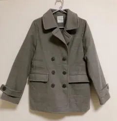 ローリーズファーム　グレー ダブルブレスト　コート