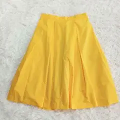 ROPE' PICNIC イエロータックフレアスカート サイズ38　カジュアル