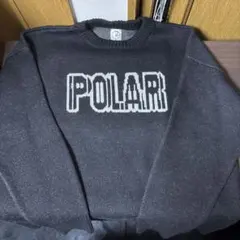 POLAR SKATE CO. EARTHKNIT SWEATER BLACK