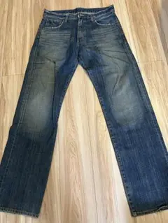 ユニクロ　UNIQLOダークブルー ストレートレッグデニム