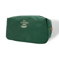 【非売品】 美品 HERMES エルメス ポーチ ノベルティ ナイロン グリーン