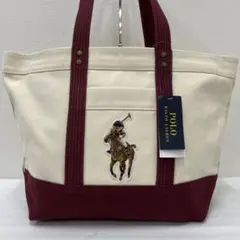 ◎204 POLO RALPH LAUREN トートバッグ ポロベア キャンバス