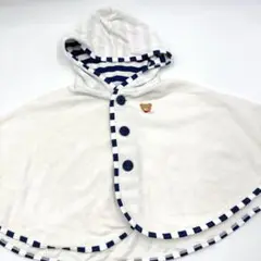 【ミキハウス】プッチーくん UVカットポンチョ（70〜90cm）